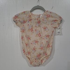 Oshkosh B'gosh Girls Onesies One Piece Tops Pink Floral NWT Size 24 Months